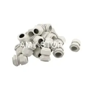 White Plastic PG21 IP67 Water Proof Cable Gland Connector