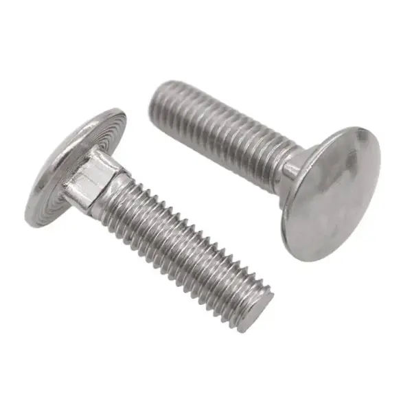 Stainless Steel DIN603 Carriage Screw M6M8M10M12 round Head Square Neck Shelf Hub Bolt for Automotive Use