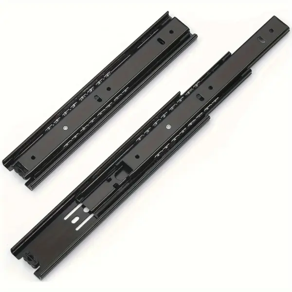 1Pair Full Extension Drawer Slides 8 10 12 14 16 18 20 22Inch 100 lb Load Capacity Side Mount Ball Bearing Rails Cabinet Dresser