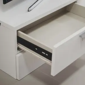 2Pcs Premium Cabinet Drawer Slides Smooth Quiet Operation Sturdy Steel Side Mount Full Extension Slides for Dresser Furniture TV
