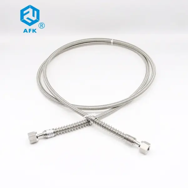 Stainless Steel Braided Flexible Hose 200 Bar High Pressure 1m/1.5m Length for Water Oil Gas Industry
