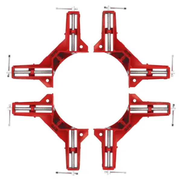 4pcs 90 Degree Woodworking Corner Clamps Right Angle Clamp for Picture Frames Glass Holder Hand Tools