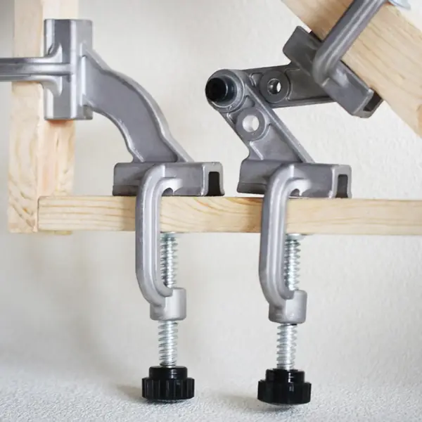 90 degree tube clamp Right Angle Clamps Pipe Clamp Aluminum Adjustable Hand Tool Woodworking Quick Welding Fixture