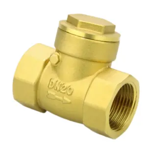 3/4 Inch Water Pipe Non Return Horizontal Check Valve Brass Swing Type Check Valve Female Thread Valve