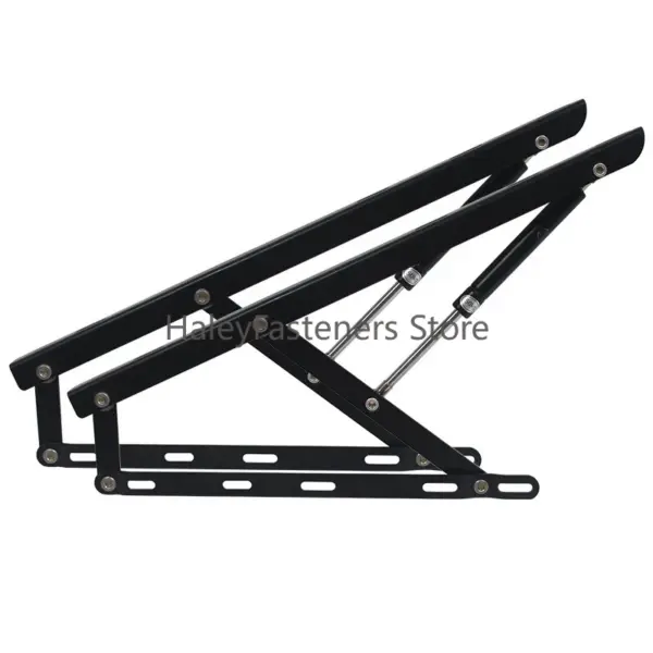 61/75/90cm Hydraulic Randomly Stop Hinges Kitchen Cabinet Door Adjustable Polish Hinge Furniture Lift Up Flap Stay Support Hardw