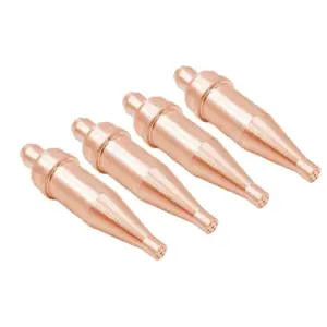 ABHI-1-101 Series Acetylene Cutting Torch Tips, Size 0-3, Fit V-Style Heavy Duty Torch - Pack Of 4
