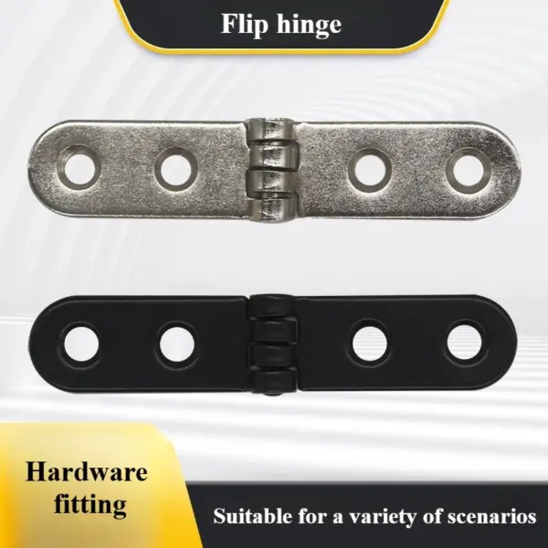 10pcs Heavy-duty  rounded corner buffer hinge furniture hardware round edge hinge folding table accessories door hinge