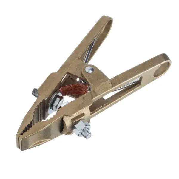 Ground Clamp 600A Brass Earth High Strength A Shape For Welding Cutting Supporting