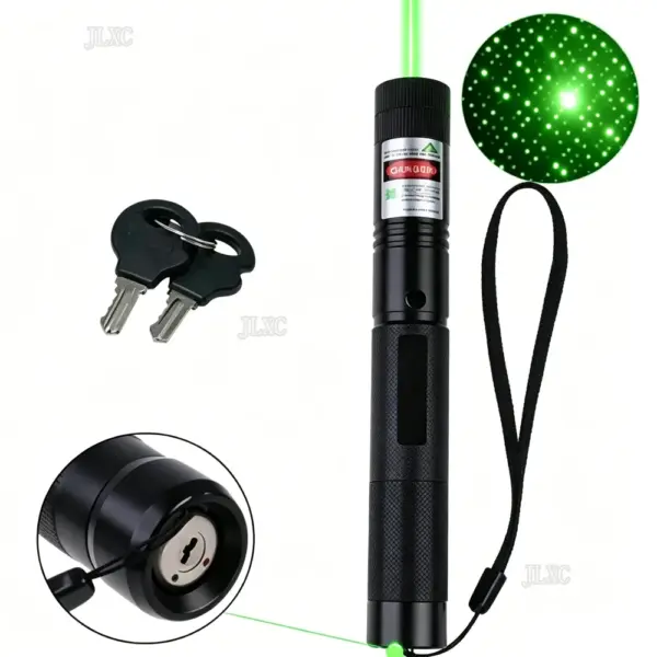 (Do not provide batteries)Cat Keychain Fun Green Light Portable Laser pointer LED Training Torch Pet Cat Tickle Toy Flashlight