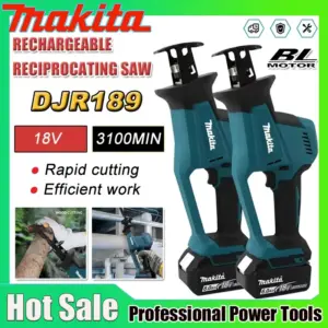 Makita DJR189 18V Cordless Electric Reciprocating Saw Brushless Rechargeable Wood Metal Cutting Saw Portable Saw Power Tool