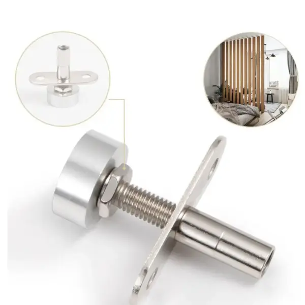 Anti-Rust Corrosion-Resistant 360°Universal Joints Heavy-Duty Rotation Mounting Hardware Adjustable Silent Pivot Doors Hinges