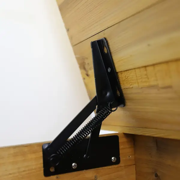 2 Pcs Heavy Duty Steel Spring Hinge - 80 Degree Folding Lift Top For Cabinet Doors, Sofa Bed & Furniture