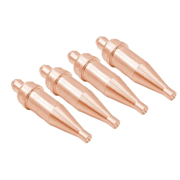 A88E-1-101 Series Acetylene Cutting Torch Tips, Size 0-3, Fit V-Style Heavy Duty Torch - Pack Of 4