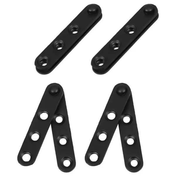 4Pcs Stainless Steel Hidden Hinges for Doors Windows Cabinets Furniture Concealed Invisible Cabinet Hinges Heavy Duty Flat