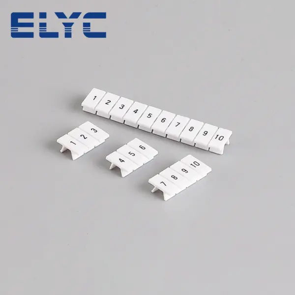 100Pcs ZB5 Label For UK3N UKK3 PT2.5 ST2.5 Standard Number Blank ZB 5 DIN Rail Terminal Block Accessories Zack Marker Strips