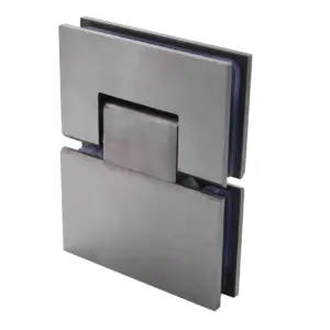 A88E-2X Heavy Duty 180 Degree Glass Door Cabinet Showcase Cabinet Clip Glass Shower Door Hinge Replacement Parts Polished