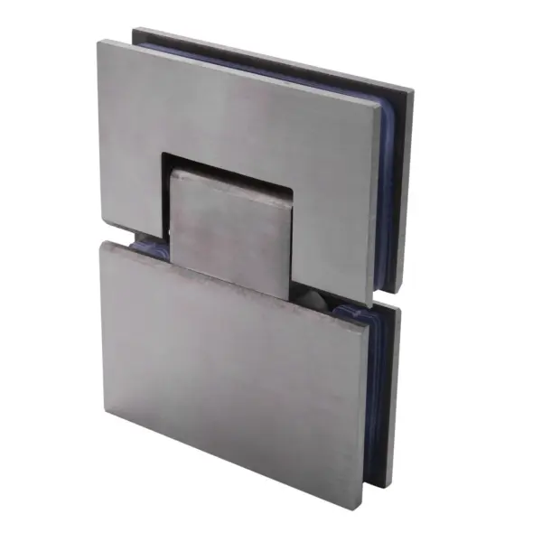 A88E-2X Heavy Duty 180 Degree Glass Door Cabinet Showcase Cabinet Clip Glass Shower Door Hinge Replacement Parts Polished