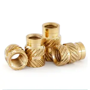 50/100pcs Inserts 3d Printing Brass Heat Set Knurled Thread Insert Nuts Embed Parts Hot Melt Threaded Insets