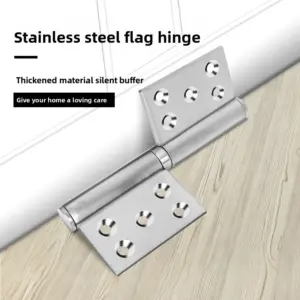 Heavy Duty Door Hinges Detachable Flag Door Hinge Furniture Locks Barn Offset Gate Attachment for Metal Doors Window Cabinet