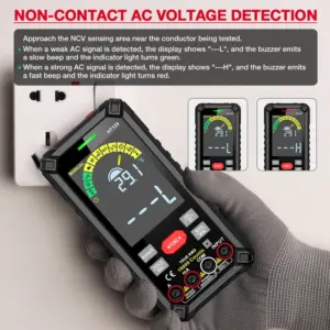 NCV Tester Auto Range Multimeter For Home Use Smart Digital Voltage Meter Capacitance Meter 10,000 Count Display
