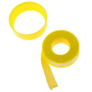PTFE Gas Line Pipe Thread Tape Yellow Thread Flexible Sealing Tape for HVAC and Food Line Maintenance