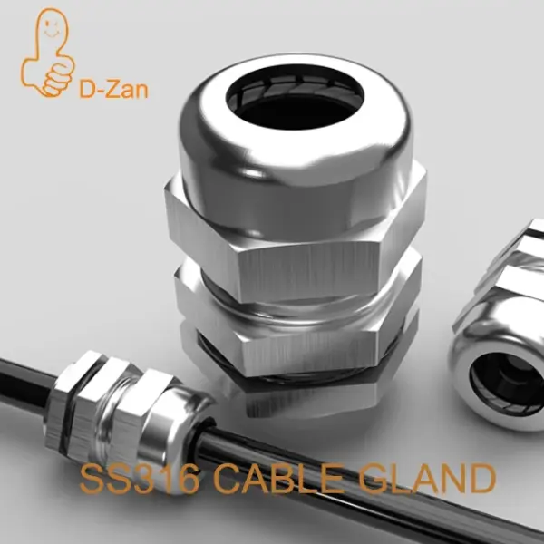 Waterproof Cable Gland Connector IP68 316 Stainless Steel Inox Metric Cable M8 M10 M12 M14 M16 M18 For 3-6.5mm 4-8mm Cable