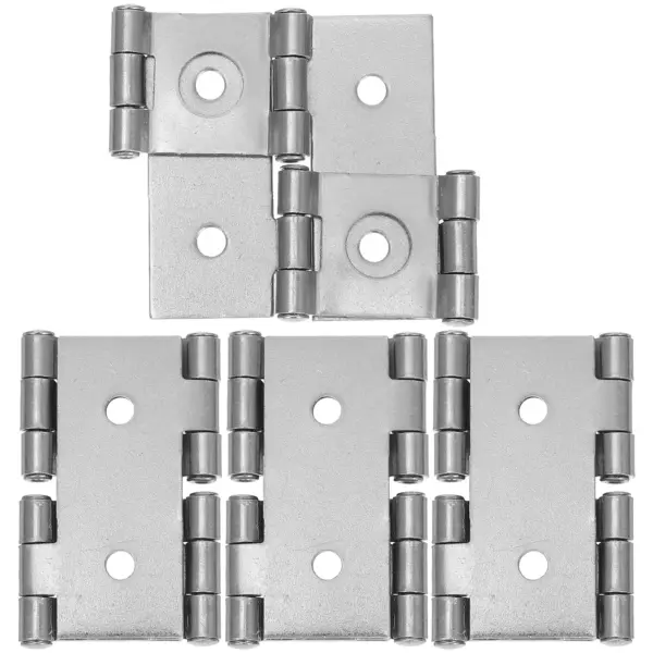 4Pcs Double Door Hinge Iron T Shape Stable Dual Swing Saloon Gate Heavy Duty Spring Door Closer Hinge Double Swing Hinges