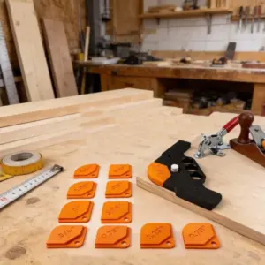 3D Printed Corner Jig 90 Degree Right Angle Clamp Woodworking Locator Desktop Corner Clamping Jig Carpenter Hand Tool