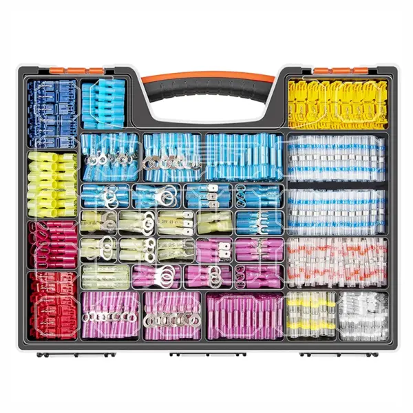 Heat Shrink Butt Crimp Terminals Waterproof Solder Seal Electrical Connectors Wire Cable Splice Kit Automotive Marine