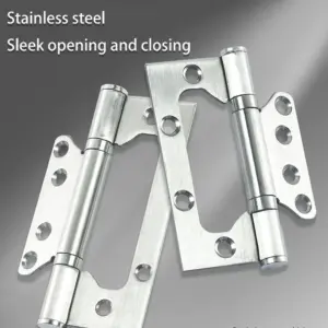 Housoutil 2pcs hinge bearing hinge nickel plated finish hinges heavy duty hinges for jewelry self closing hinges