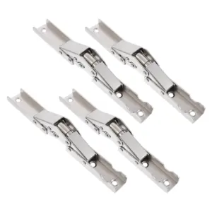 4Pcs Folding Door Hinges Advanced Electroplating Process Machine Hand Polished Surface Heavy Duty Bearing Capacity