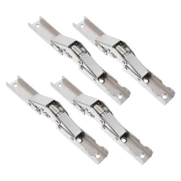 4Pcs Folding Door Hinges Advanced Electroplating Process Machine Hand Polished Surface Heavy Duty Bearing Capacity