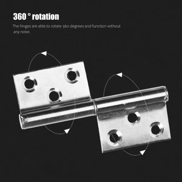 12Pcs Stainless Steel Detachable Lift Off Hinge Smooth Rotation Cabinet Door Heavy Duty Hinges Lift Off Hinge Mini Hinges