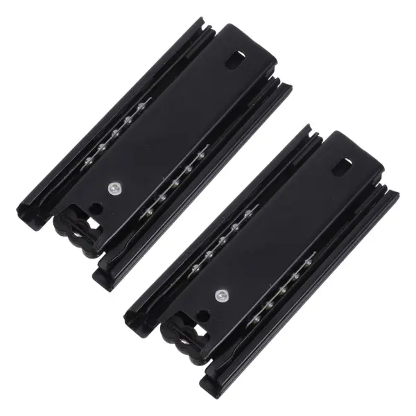 2Pcs Kitchen Drawer Slides Bottom Mount 4 Inch Full Extension Heavy Duty Telescopic 3 Section Ball Bearing Drawer Rails
