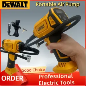Dewalt Rechargeable Cordless Tire Inflator Handheld Air Compressor Electric Pump Digital Pressure Gauge for Car Tire