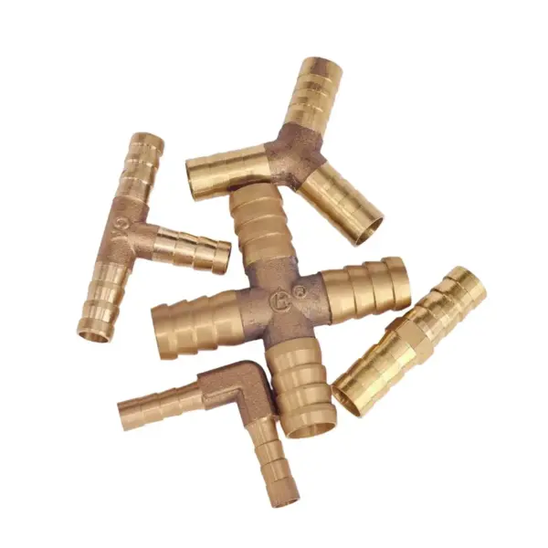 Fit Hose I.D 3-12mm 14mm 16mm 19mm Straight/Elbow/Tee/Y/Cross Brass Fitting Pipe Connector