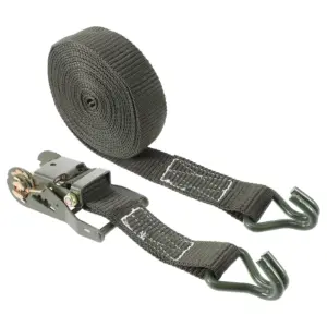 1Set Industrial Strength Ratchet Strap Tie Down Compact Lightweight High Capacity Straps for Trucks Trailers Boats Cargo