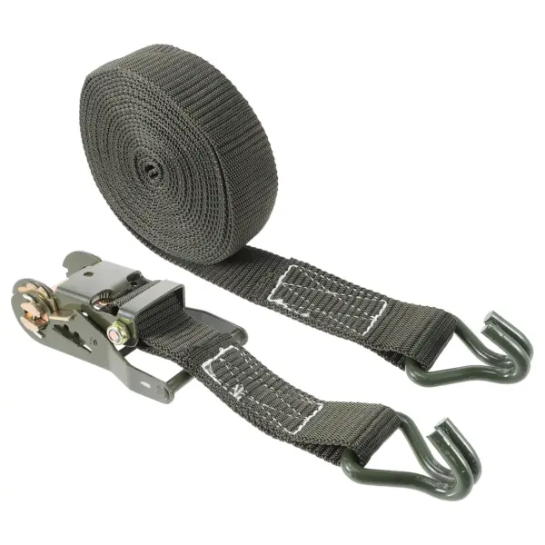 1Set Industrial Strength Ratchet Strap Tie Down Compact Lightweight High Capacity Straps for Trucks Trailers Boats Cargo