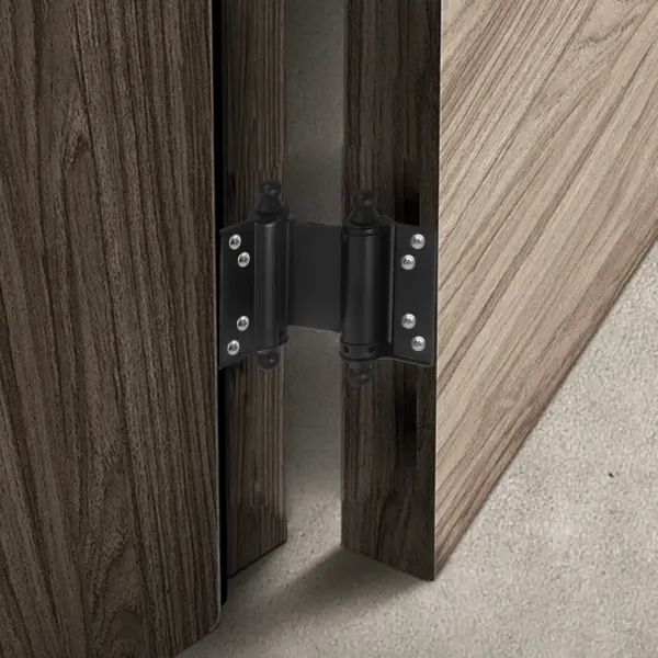 4Pcs Automatic Closing Stainless Steel Double Spring Hinges Heavy Duty for Doors Cabinets Gates Self Closing Door Hinges