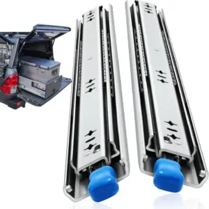 Heavy Duty Drawer Slides with Lock 12-60 inch 250 lbs Side Mount Full Extension Ball Bearing