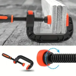 2 PCS 2inch Spring Clamp With Strong Clamping Force Reinforced Plastic Jaw Opening Clip Clamp Woodworking Tool