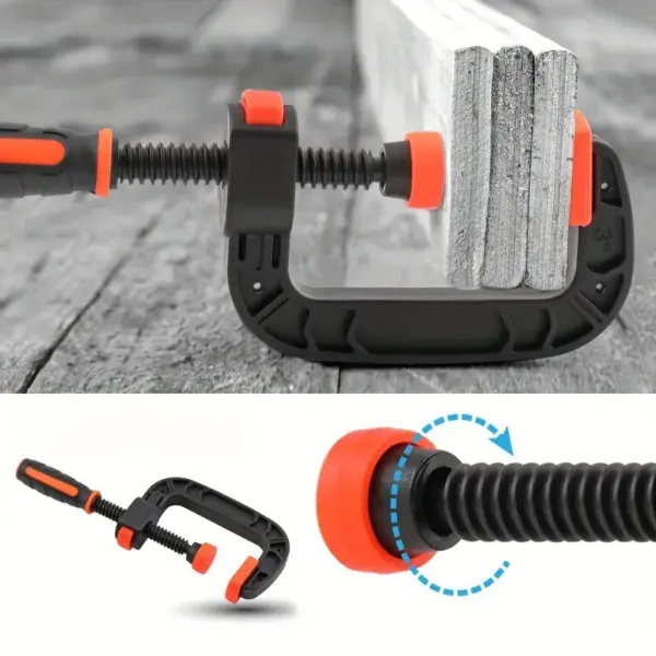2 PCS 2inch Spring Clamp With Strong Clamping Force Reinforced Plastic Jaw Opening Clip Clamp Woodworking Tool
