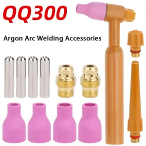 Argon Arc Welding Gun Accessories Q300A Tungsten Needle Clamp Tungsten Electrode Copper Clamp Porcelain Nozzle