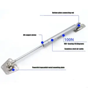 2Pcs Furniture Hydraulic Support Rod Spring Buffers Hydraulic Telescopic Rod Gas Spring Hinges Door Strut Lid Support M4YD