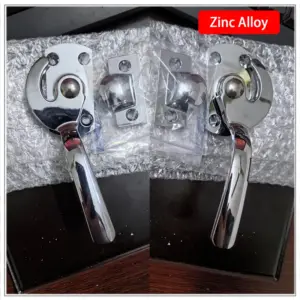 1Set Zinc Alloy Heavy-Duty Handle with Closed Handle Lock for Food Cabinet Freezer Refrigerator Dining Hall Seafood Steamer