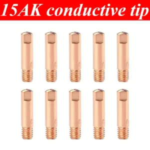 15AK M6 Conductive Tip 0.8 Wire Feeder European-style MIG/MAG Welding Machine Accessories Welding Torch 1.2 Copper Wire Feeder