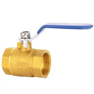 Wholesale 4 Pieces 1/2'' 3/4" 1" 1-1/2" Brass Ball Valve Female Water Gas Oil Valve with lever handle Copper Plumbing Valve