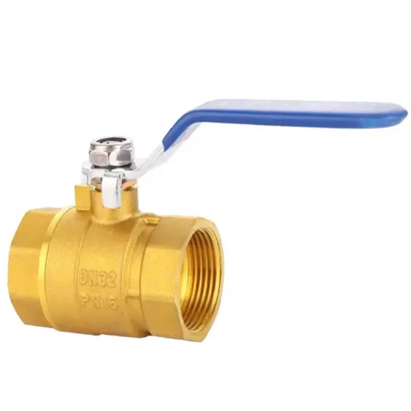 Wholesale 4 Pieces 1/2'' 3/4" 1" 1-1/2" Brass Ball Valve Female Water Gas Oil Valve with lever handle Copper Plumbing Valve