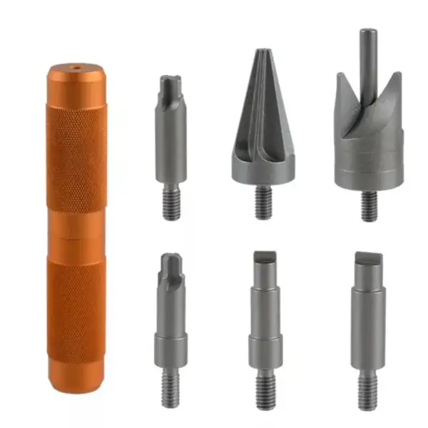 AB08-Chamfer Deburring Hand Tools Steel Case Prep Multitool For Removing Crimps Crimp Removal