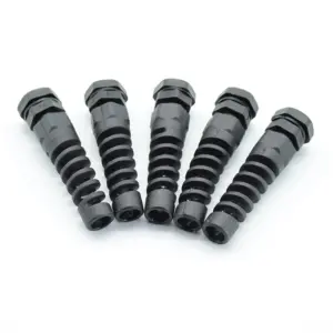 Strain Reliefs Cable Grip Flexible Nylon Spring Thread PG9 PG13.5 PG16 Cable Gland Connectors Fitting Waterproof